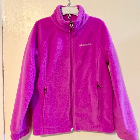 Columbia Other - Columbia Kids Girl Pink Fleece Zip Up Small 7/8